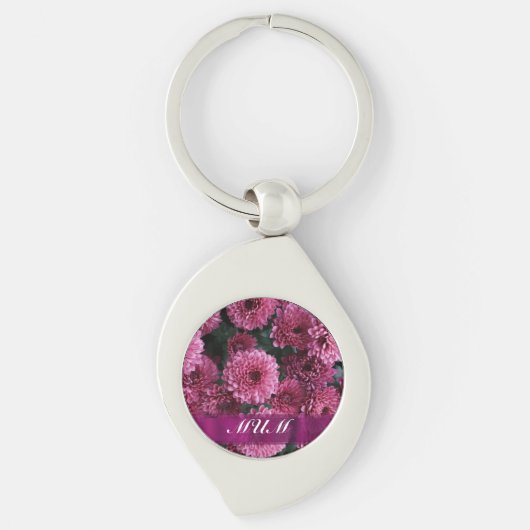 Roze, op maat gesneden moeder sleutelhanger (Voorkant)