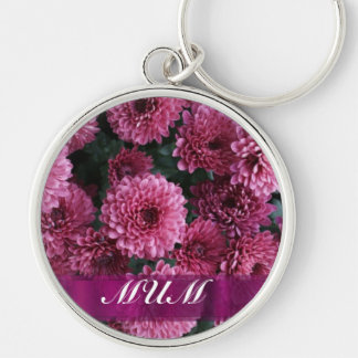 Roze, op maat gesneden moeder sleutelhanger