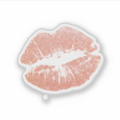 Roze, op maat gesneden vinylSticker Sticker (Voorkant)