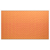 Roze op oranje polka stippen patroonontwerp stof (Yard (91,4 cm))