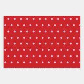 Roze op rode stippen inpakpapier vel (Voorkant 3)