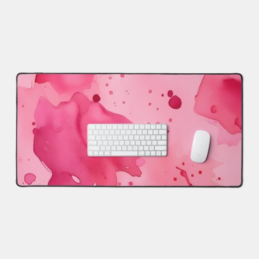 Roze op Roze Abstract  Bureaumat (Keyboard & Muis)