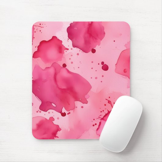 Roze op Roze Abstract Muismat (Met muis)