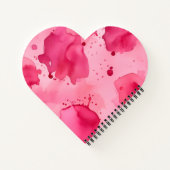 Roze op Roze Abstract  Notitieboek (Achterkant)