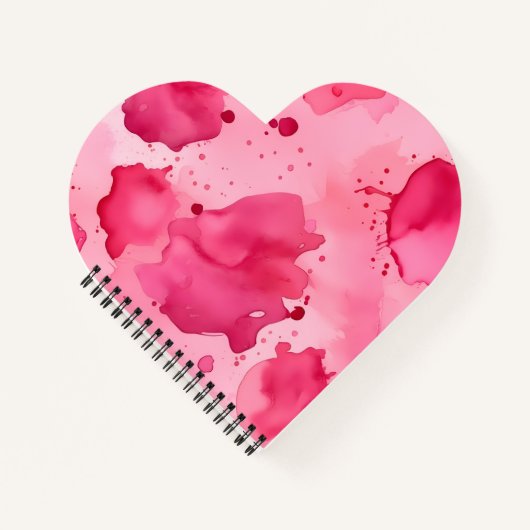 Roze op Roze Abstract  Notitieboek (Voorkant)