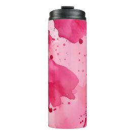Roze op Roze Abstract Thermosbeker