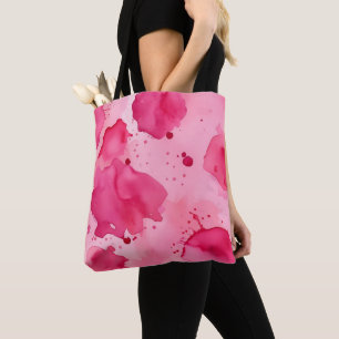 Roze op Roze Abstract Tote Bag