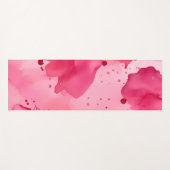 Roze op Roze Abstract Yogamat (Voorkant (horizontaal))