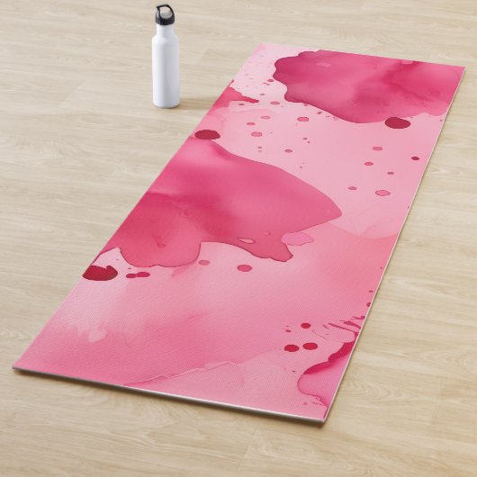 Roze op Roze Abstract Yogamat (In situ)