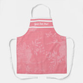 Roze op Roze Bloemenpatroon Schort (Voorkant)