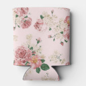 Roze op Roze  Floral Blikjeskoeler (Achterkant)