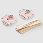 Roze op Roze Floral Handwaaier (Niet-gemonteerd)