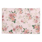 Roze op Roze Floral Kussensloop (Achterkant)