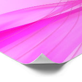 Roze op roze golven Poster (Hoek)