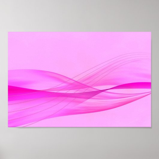 Roze op roze golven Poster (Voorkant)