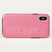 Roze op roze lijnen Case-Mate iPhone case (Achterkant (horizontaal))