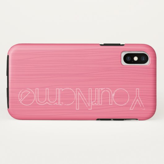 Roze op roze lijnen Case-Mate iPhone case (Achterkant (horizontaal))