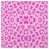 Roze op roze luipaardprint stof (Swatch)