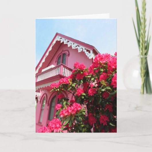 Roze op Roze - Martha's wijnkaart Kaart (Voorkant)