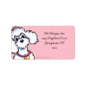 Roze op roze poolcirkel etiket (Voorkant)