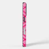 Roze op roze rasterlijn Plaid ontwerp Case-Mate iPhone Case (Achterkant / Rechts)