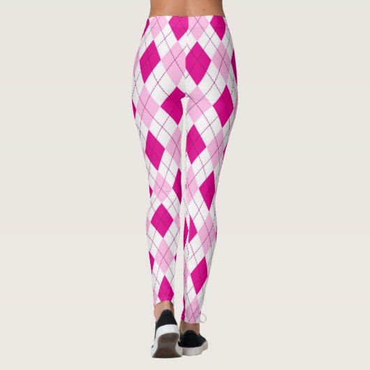 Roze op roze stijl leggings (Achterkant)