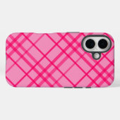 Roze op roze Tartan Plaid Pattern Design Case-Mate iPhone Case (Achterkant (horizontaal))
