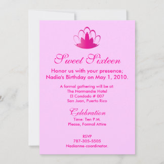 Roze op roze zestien - pas aan. kaart