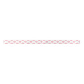 Roze op Wit Medium Size Polka Dots Lint (Voorkant)