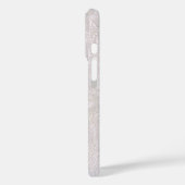 Roze op witte decoratieve kant Case-Mate iPhone case (Achterkant / Links)
