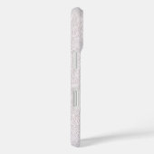 Roze op witte decoratieve kant Case-Mate iPhone case (Achterkant / Rechts)
