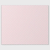 Roze op Witte Kleine Grootte Polka Dots Cadeaupapier (Vlak)