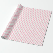 Roze op Witte Kleine Grootte Polka Dots