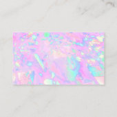 roze opaal achtergrond dank u visitekaartje (Achterkant)