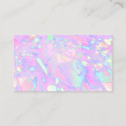 roze opaal achtergrond dank u visitekaartje (Achterkant)