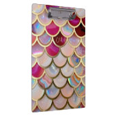 Roze Opaal Iridescent Mermaid Scales Klembord (Rechts)