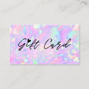 Roze Opal geïnspireerde cadeaukaart Visitekaartje