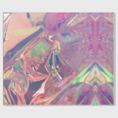 Roze Opal glanzende textuur Cadeaupapier (Vlak)