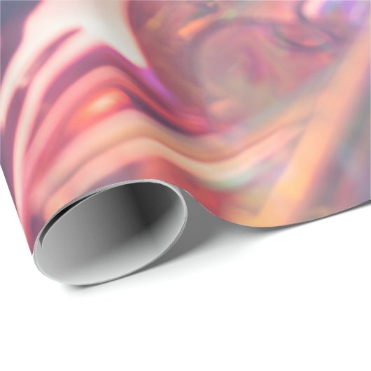 Roze Opal glanzende textuur Cadeaupapier (Rol Hoek)