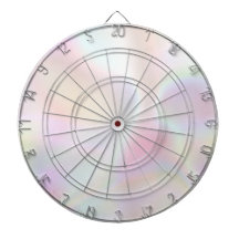Roze Opal Holografische Regenboog Dart Board