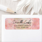  Roze Opal Stone Return Address Label (Insitu)