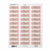  Roze Opal Stone Return Address Label (Full Sheet)