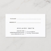 Roze Opal Texture Referral Card Visitekaartje (Achterkant)