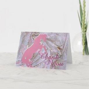 Roze opfokkerij Unicorn Silhouette (gestructureerd Kaart