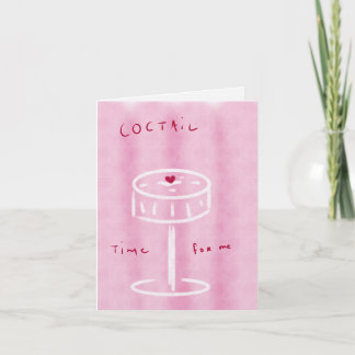 Roze opgevouwen kaart