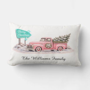 Roze Ophaal Christmas Familie Decoratie Kussen