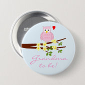 Roze oplichterij ronde button 7,6 cm (Voorkant /achterkant)