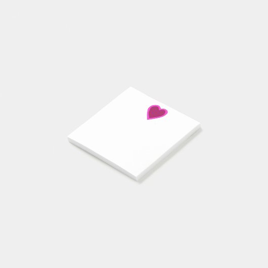  roze opmerkingen achteraf post-it® notes (Schuin)