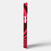 Roze, optisch, trendy, koele abstracte geometrisch Case-Mate iPhone case (Achterkant / Rechts)