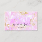 roze optische textuur visitekaartje (Voorkant)